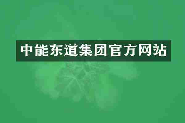 中能东道集团官方网站