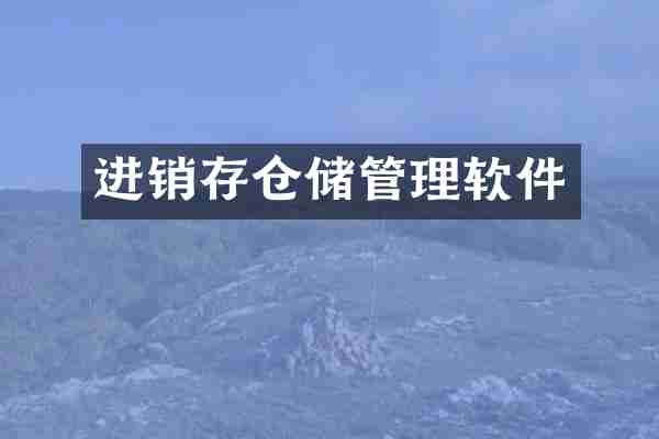 进销存仓储管理软件