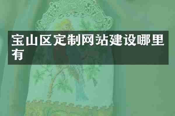 宝山区定制网站建设哪里有