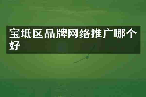 宝坻区品牌网络推广哪个好
