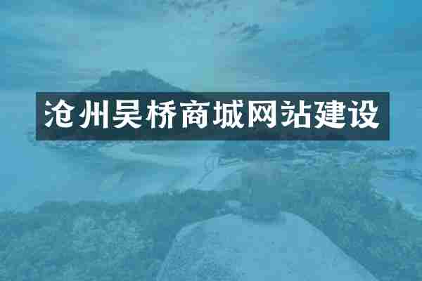 沧州吴桥商城网站建设