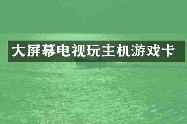 大屏幕电视玩主机游戏卡