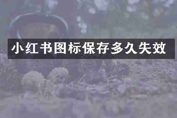 小红书图标保存多久失效