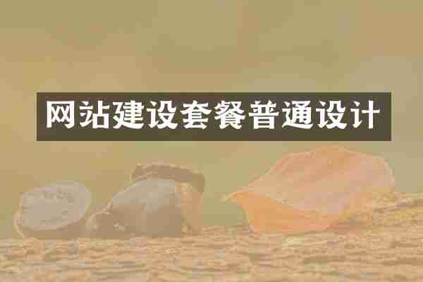 网站建设套餐普通设计