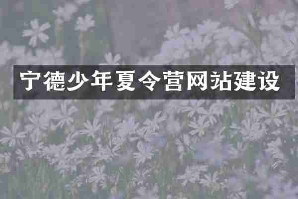 宁德少年夏令营网站建设