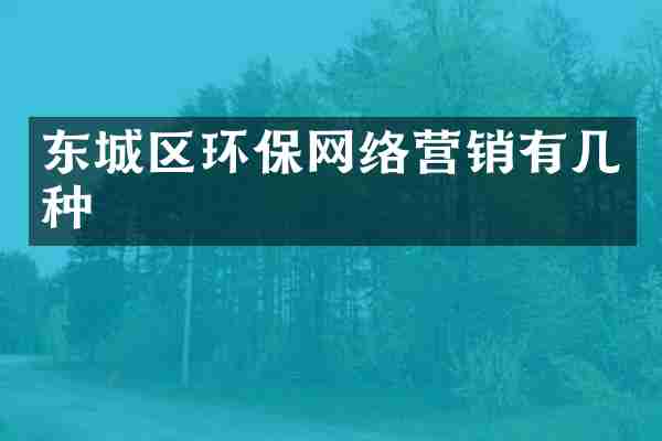 东城区环保网络营销有几种