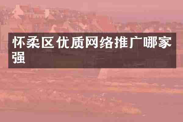 怀柔区优质网络推广哪家强