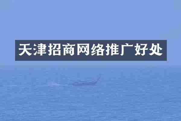 天津招商网络推广好处