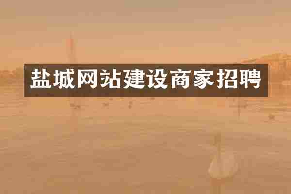 盐城网站建设商家招聘