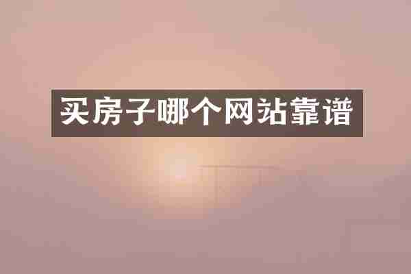 买房子哪个网站靠谱