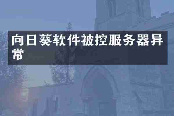 向日葵软件被控服务器异常