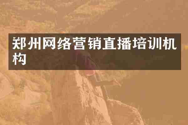 郑州网络营销直播培训机构