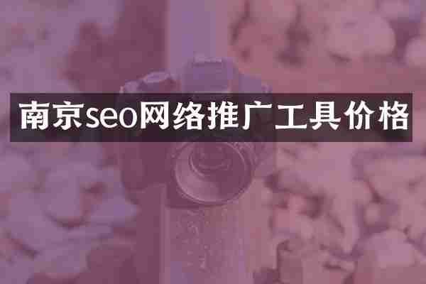 南京seo网络推广工具价格