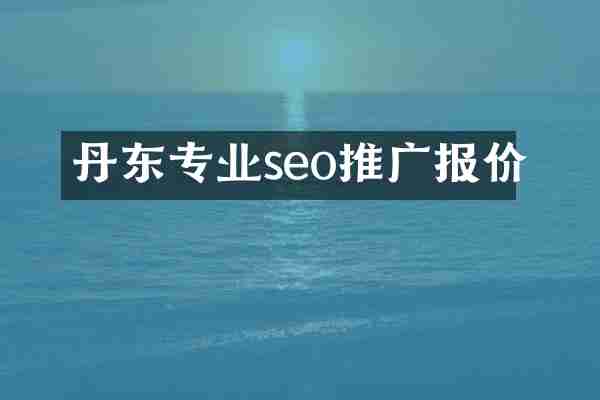 丹东专业seo推广报价