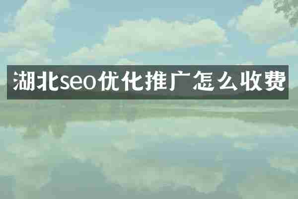 湖北seo优化推广怎么收费
