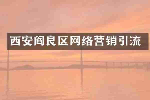 西安阎良区网络营销引流