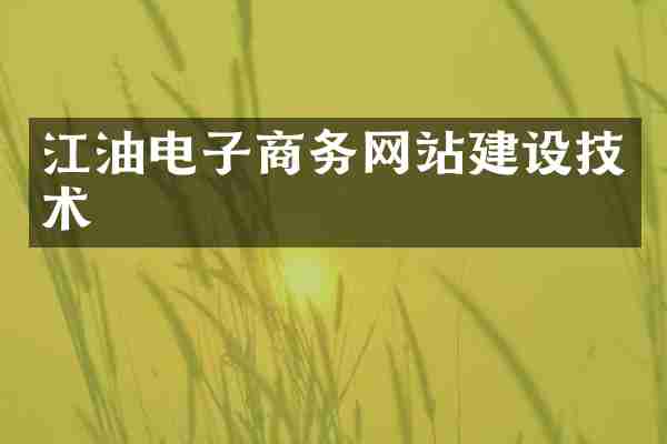 江油电子商务网站建设技术