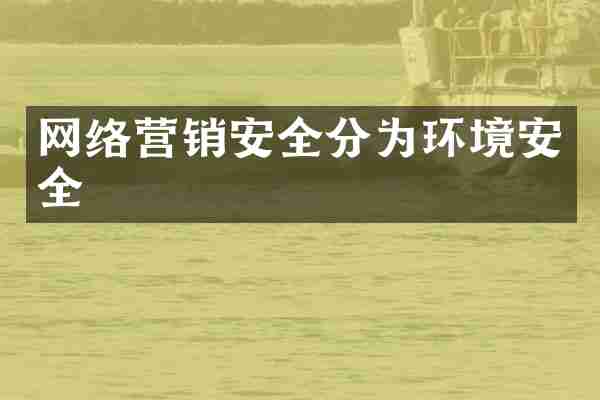 网络营销安全分为环境安全