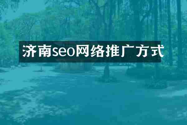 济南seo网络推广方式
