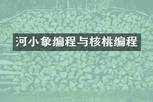河小象编程与核桃编程