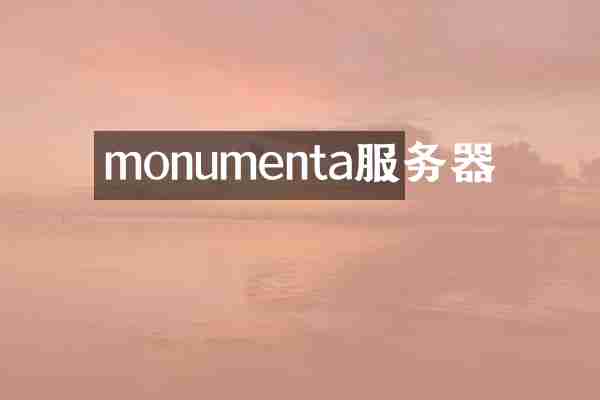 monumenta服务器