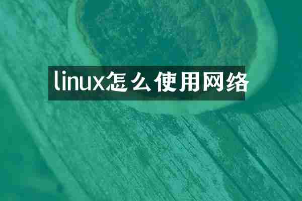 linux怎么使用网络