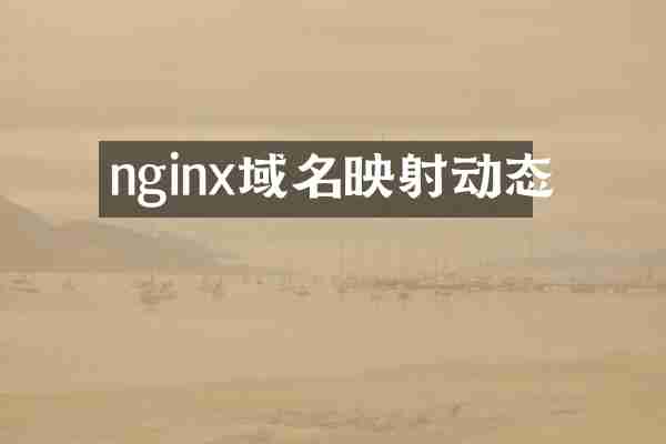 nginx域名映射动态