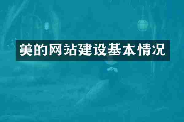 美的网站建设基本情况