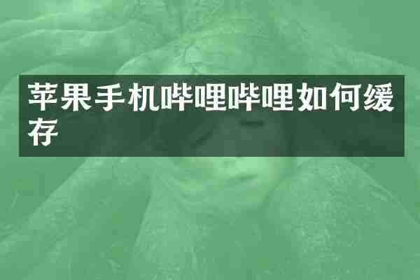 苹果手机哔哩哔哩如何缓存