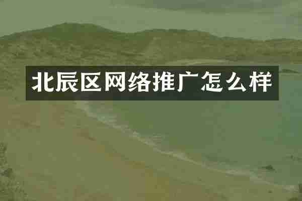 北辰区网络推广怎么样