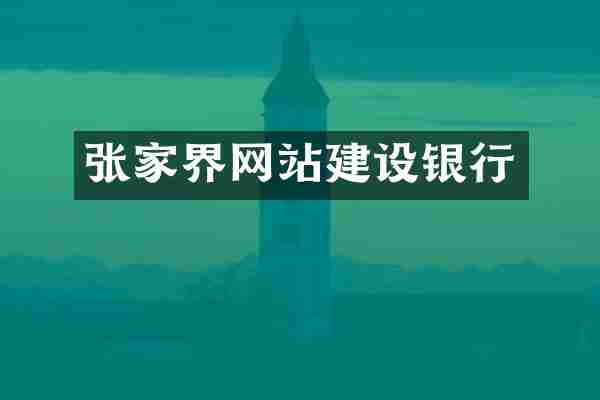 张家界网站建设银行