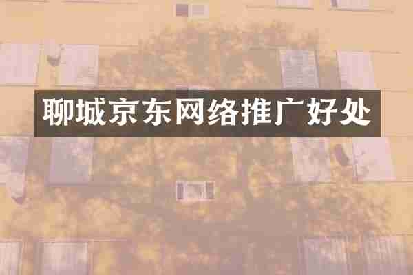 聊城京东网络推广好处