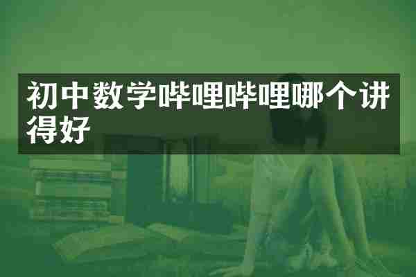 初中数学哔哩哔哩哪个讲得好