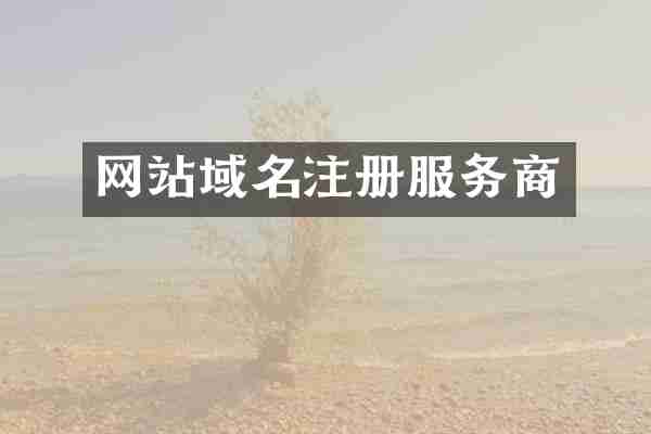 网站域名注册服务商