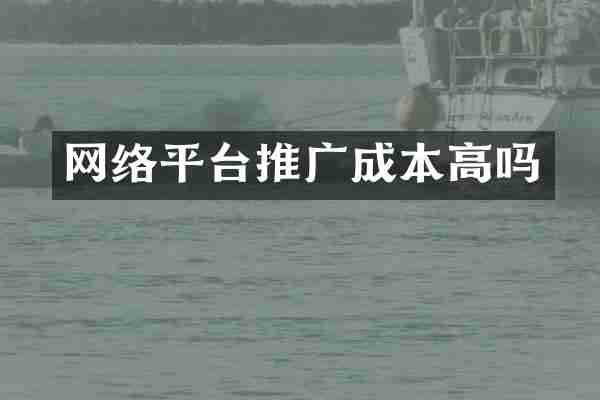 网络平台推广成本高吗