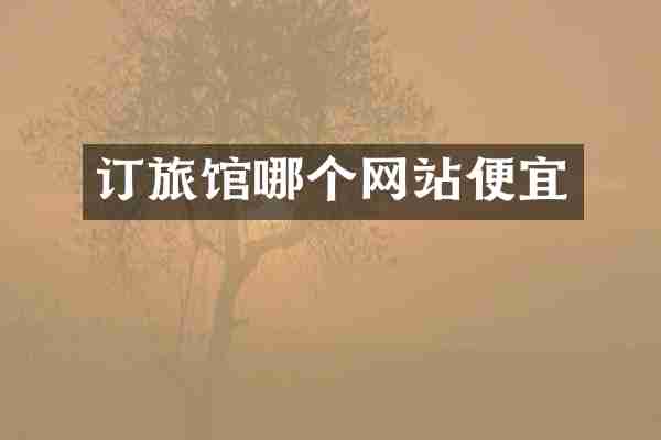 订旅馆哪个网站便宜