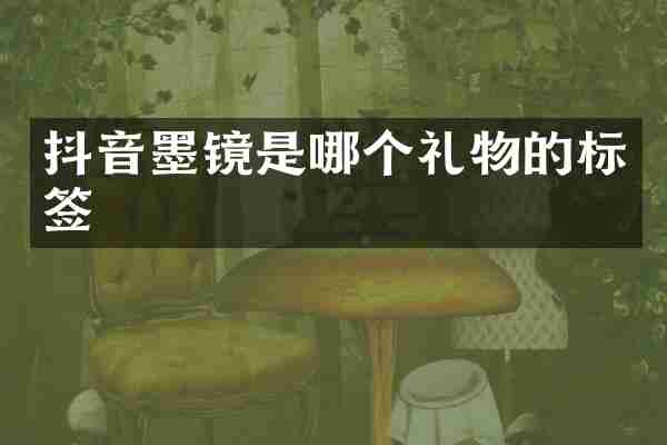 抖音墨镜是哪个礼物的标签