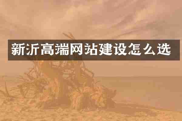 新沂高端网站建设怎么选