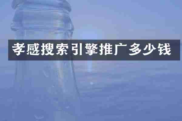 孝感搜索引擎推广多少钱