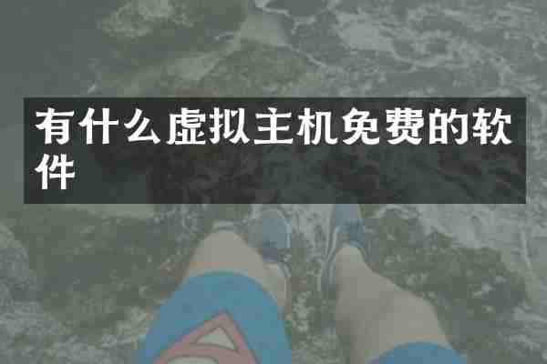 有什么虚拟主机免费的软件