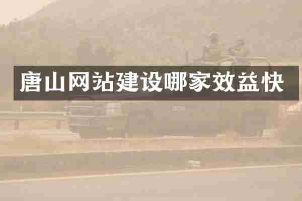唐山网站建设哪家效益快