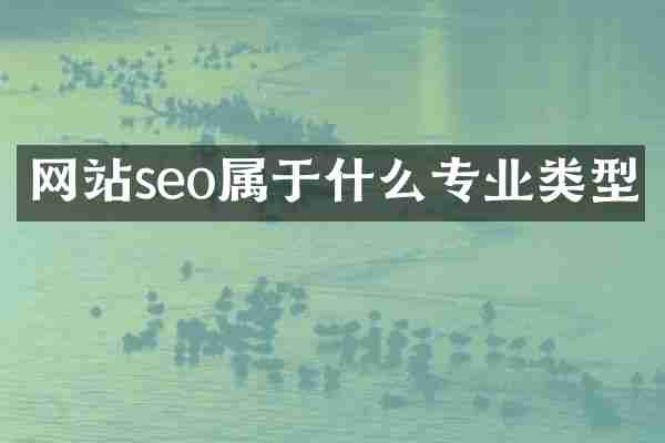网站seo属于什么专业类型