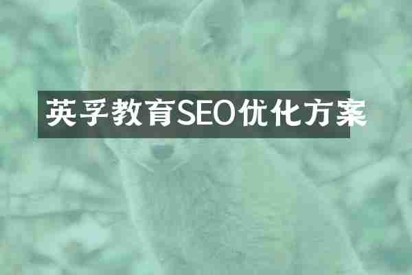 英孚教育SEO优化方案