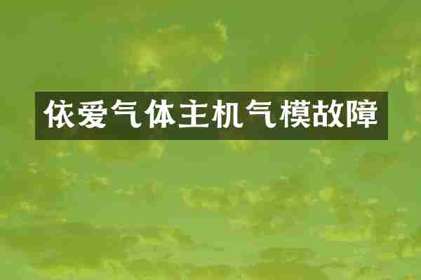 依爱气体主机气模故障