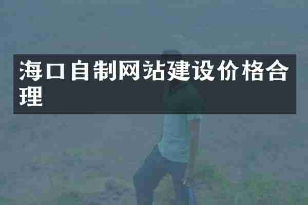 海口自制网站建设价格合理