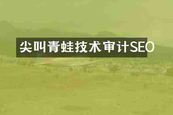 尖叫青蛙技术审计SEO
