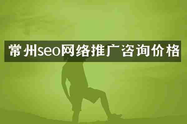 常州seo网络推广咨询价格