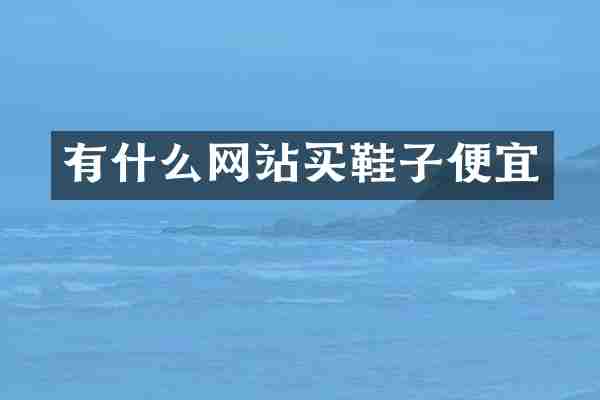 有什么网站买鞋子便宜