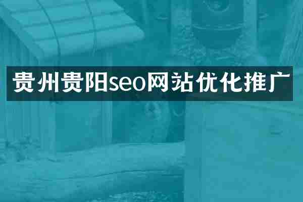 贵州贵阳seo网站优化推广