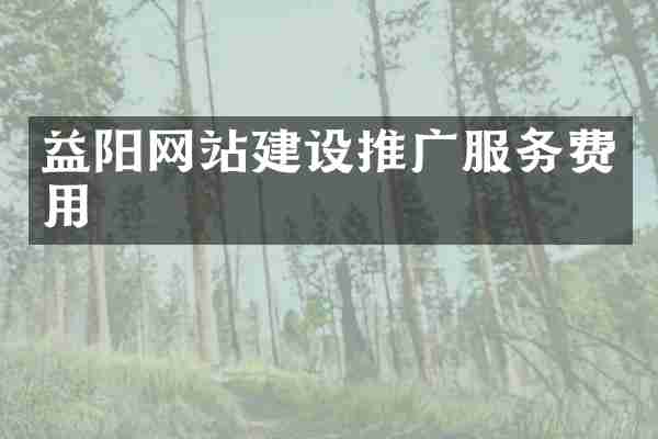 益阳网站建设推广服务费用